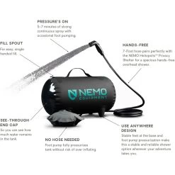 Helio Pressure Shower -Outdoor camping-NEMO Equipment DARVER D9
