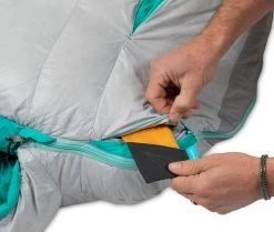 NEMO EQUIPMENT Aya 15F/-9C Regular Sleeping Bag - Women's|-|Sac De Couchage Aya 15F/-9C Régulier - Femme -Outdoor camping-NEMO Equipment NEM 811666030139 7EAluminum 20 20Aqua 7Edetail