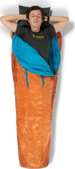 NEMO EQUIPMENT Kyan 35F/2C Long Sleeping Bag - Men's|-|Sac De Couchage Kyan 35F/2C Long - Homme -Outdoor camping-NEMO Equipment NEM 811666030191 7E 7Emodel 20Amber 20 20Alpine