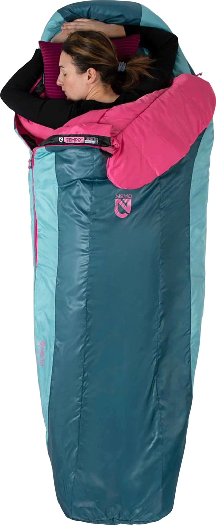 NEMO EQUIPMENT Tempo™ 35F / 2C Synthetic Sleeping Bag - Long - Women's|-|Sac De Couchage Synthétique Tempo™ 35F / 2C - Long - Femme 4 NEMO EQUIPMENT Tempo™ 35F / 2C Synthetic Sleeping Bag - Long - Women's|-|Sac De Couchage Synthétique Tempo™ 35F / 2C - Long - Femme - Image 2