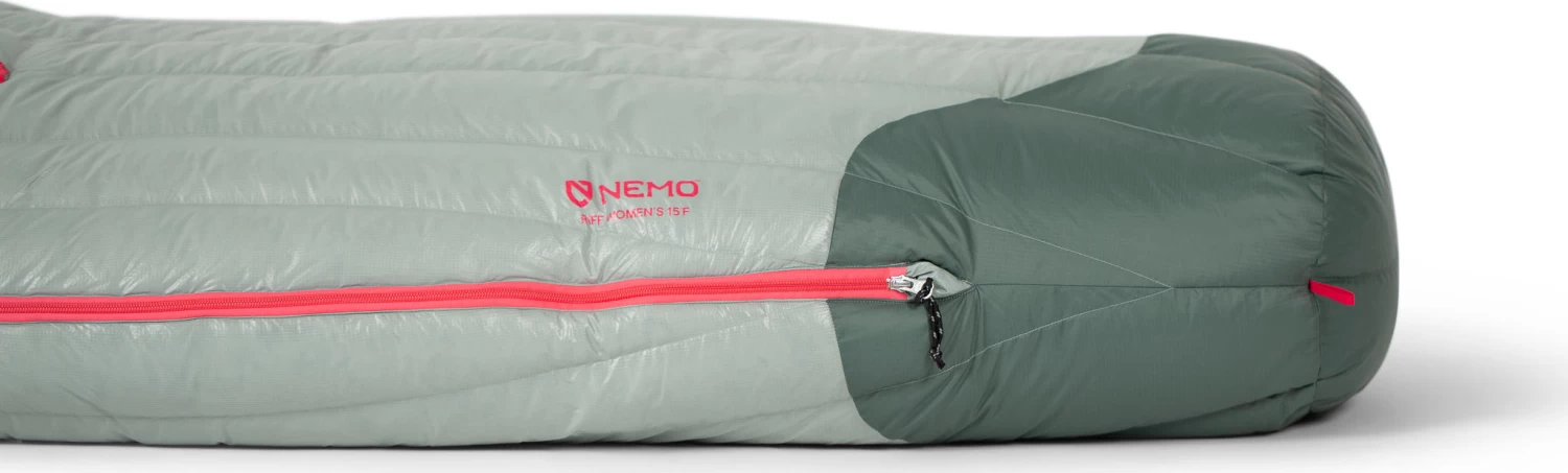 NEMO EQUIPMENT Riff 15F/-9C Down Sleeping Bag - Regular - Women's|-|Sac De Couchage En Duvet Riff 15F/-9C - Régulier - Femme 4 NEMO EQUIPMENT Riff 15F/-9C Down Sleeping Bag - Regular - Women's|-|Sac De Couchage En Duvet Riff 15F/-9C - Régulier - Femme - Image 2