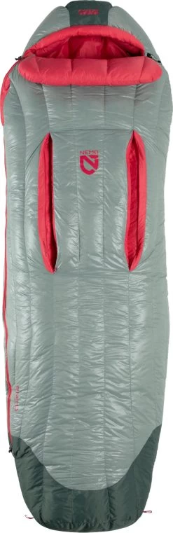NEMO EQUIPMENT Riff 15F/-9C Down Sleeping Bag - Regular - Women's|-|Sac De Couchage En Duvet Riff 15F/-9C - Régulier - Femme 38 NEMO EQUIPMENT Riff 15F/-9C Down Sleeping Bag - Regular - Women's|-|Sac De Couchage En Duvet Riff 15F/-9C - Régulier - Femme -Outdoor camping-NEMO Equipment NEM 811666031037 7E 7EOpen1 20Rhubarb 20 20Lichen