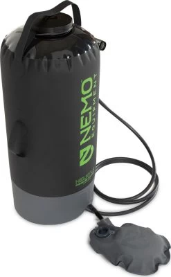 NEMO EQUIPMENT Helio LX Pressure Shower|-|Douche Portative Helio LX -Outdoor camping-NEMO Equipment NEM 811666032010 7E 7ESide2 20Black 20 20Apple 20Green