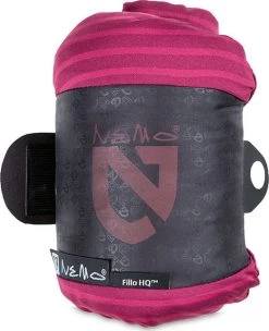 NEMO EQUIPMENT Fillo HQ Travel Pillow|-|Oreiller De Voyage Fillo HQ -Outdoor camping-NEMO Equipment NEM 814041016094 7EPurple 20Stripe 7ERolled 018be4ae 89a8 4acd a5eb 8e1d41c8ecbc