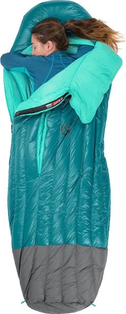 NEMO EQUIPMENT Rave 15F/-9C Down Sleeping Bag - Regular - Women's|-|Sac De Couchage En Duvet Rave 15F/-9C - Regulier Femme -Outdoor camping-NEMO Equipment NEM 814041017343 7E 7EModel 20Jade 20 20Sea 20Glass 1e941a68 539b 482a ba5f f9b80fa4623a