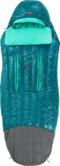 NEMO EQUIPMENT Rave 15F/-9C Down Sleeping Bag - Regular - Women's|-|Sac De Couchage En Duvet Rave 15F/-9C - Regulier Femme -Outdoor camping-NEMO Equipment NEM 814041017343 7E 7EOpen 20Jade 20 20Sea 20Glass