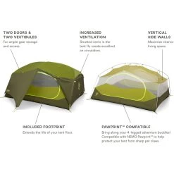 Aurora 3P Tent: 3-Person 3-Season -Outdoor camping-NEMO Equipment NOVGRE D10