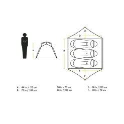 Aurora 3P Tent: 3-Person 3-Season -Outdoor camping-NEMO Equipment NOVGRE D5