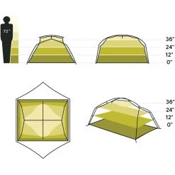 Aurora 3P Tent: 3-Person 3-Season -Outdoor camping-NEMO Equipment NOVGRE D8