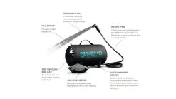 NEMO Equipment Helio Pressure Shower 11 NEMO Equipment Helio Pressure Shower -Outdoor camping-NEMO Equipment opplanet nemo equipment helio pressure shower dark verglas 811666031693 av 4